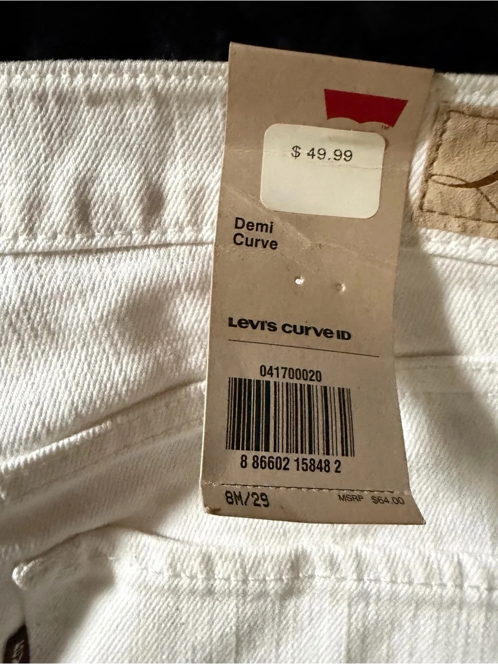 Levi's women’s Straight Leg Jeans in White